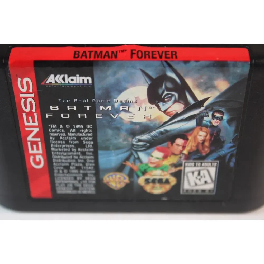 Batman Forever (Sega Genesis) Authentic, game cart only, tested/works